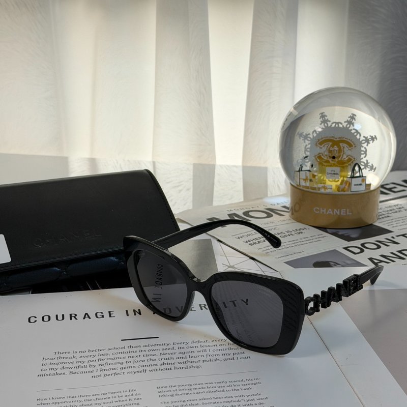 CHANEL 字母鏡架太陽眼鏡-7