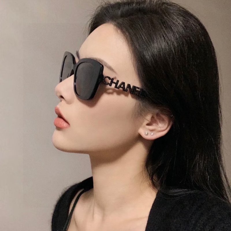 CHANEL 字母鏡架太陽眼鏡-11