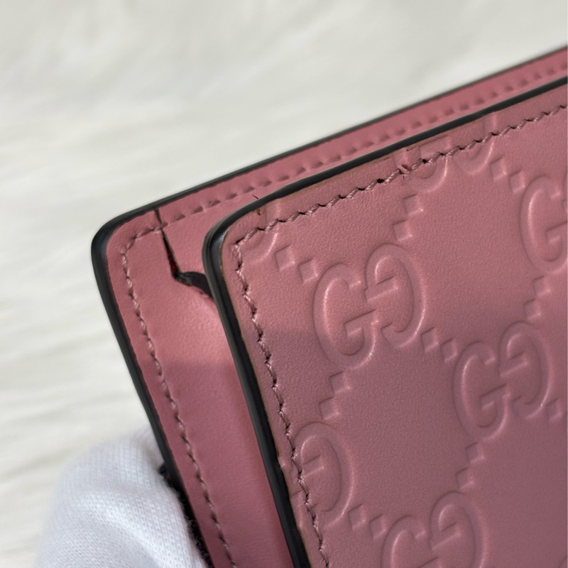 GUCCI 481291 GG Supreme WOC 立體水鑽櫻桃 粉紅色牛皮 肩背包斜背包小廢包手拿包 日本限定-10