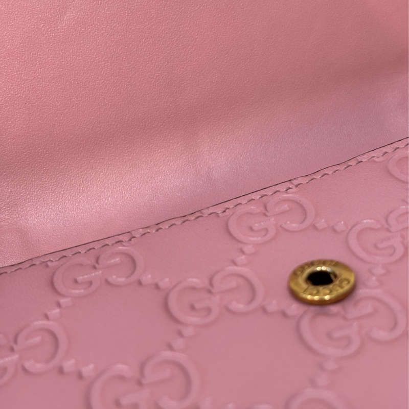 GUCCI 481291 GG Supreme WOC 立體水鑽櫻桃 粉紅色牛皮 肩背包斜背包小廢包手拿包 日本限定-25