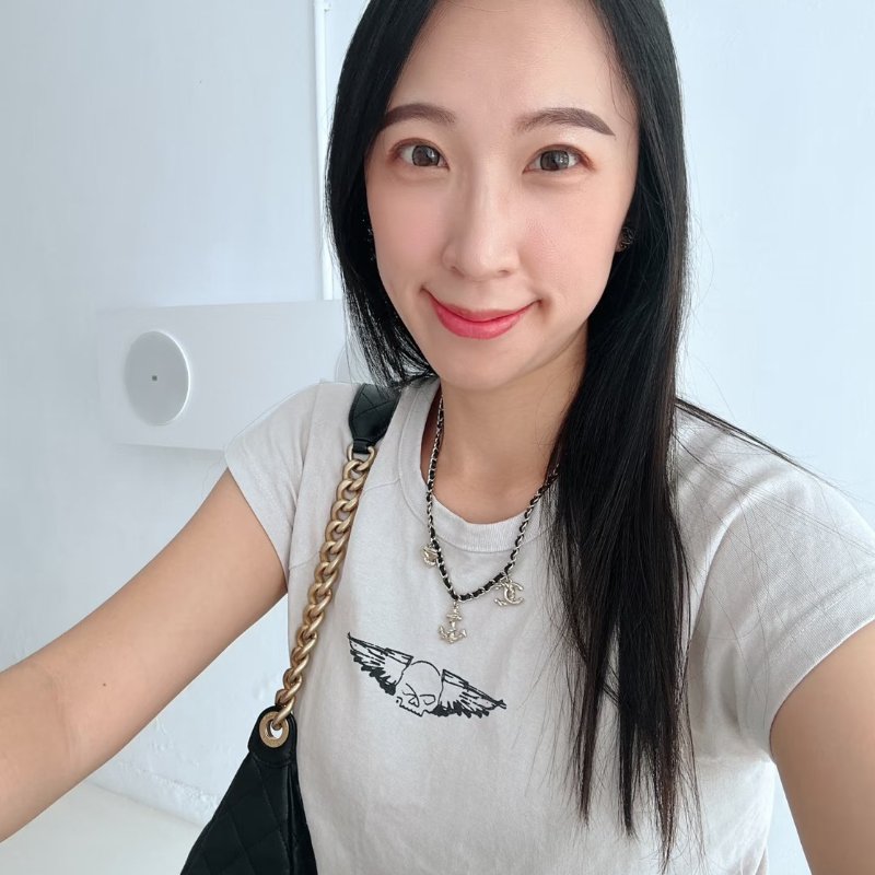 CHANEL 24B船錨吊墜皮穿鍊項鍊-1