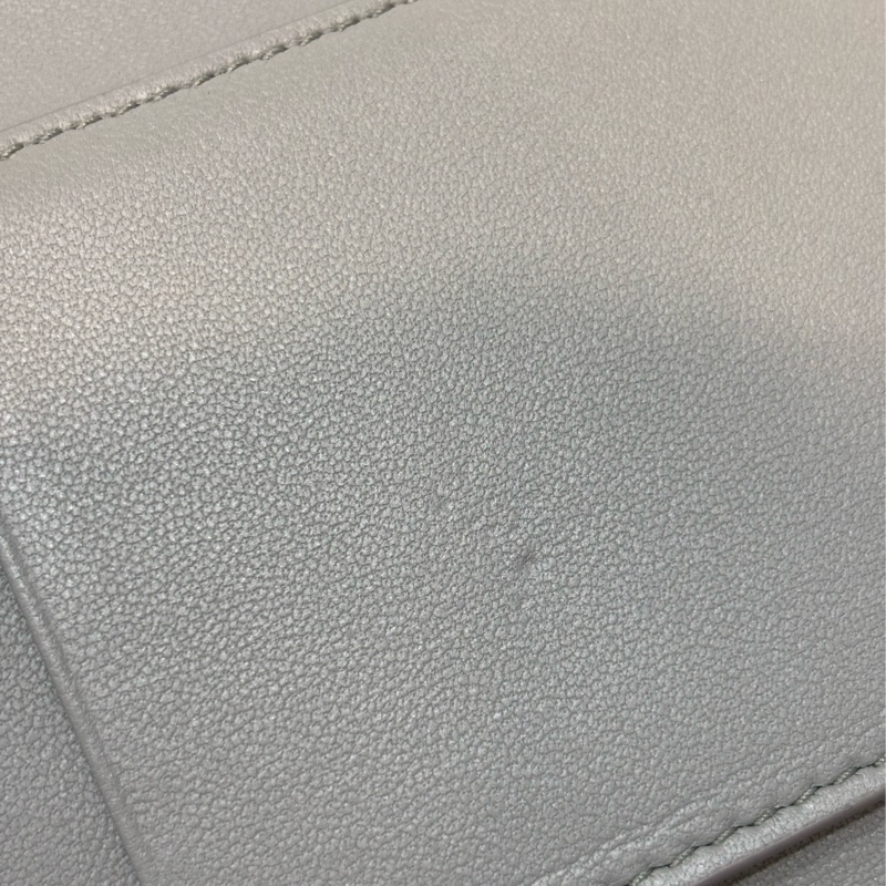 Dior S2057 LOTUS 30 MONTAIGNE CD 大象灰牛皮 金釦 短夾信用卡夾零錢包錢包-20