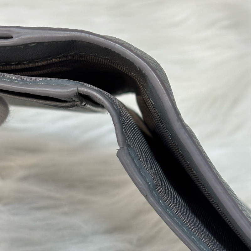 Dior S2057 LOTUS 30 MONTAIGNE CD 大象灰牛皮 金釦 短夾信用卡夾零錢包錢包-43