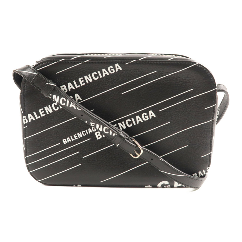 BALENCIAGA 【激減優惠】牛皮皮革Shoulder Bag銀扣肩背袋-0