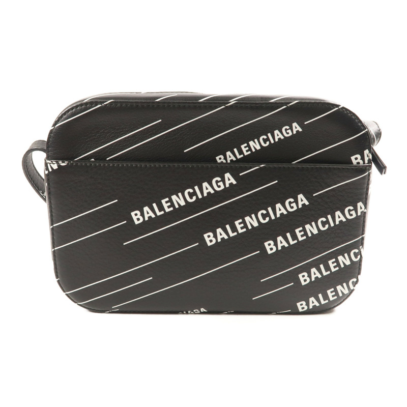 BALENCIAGA 【激減優惠】牛皮皮革Shoulder Bag銀扣肩背袋-1