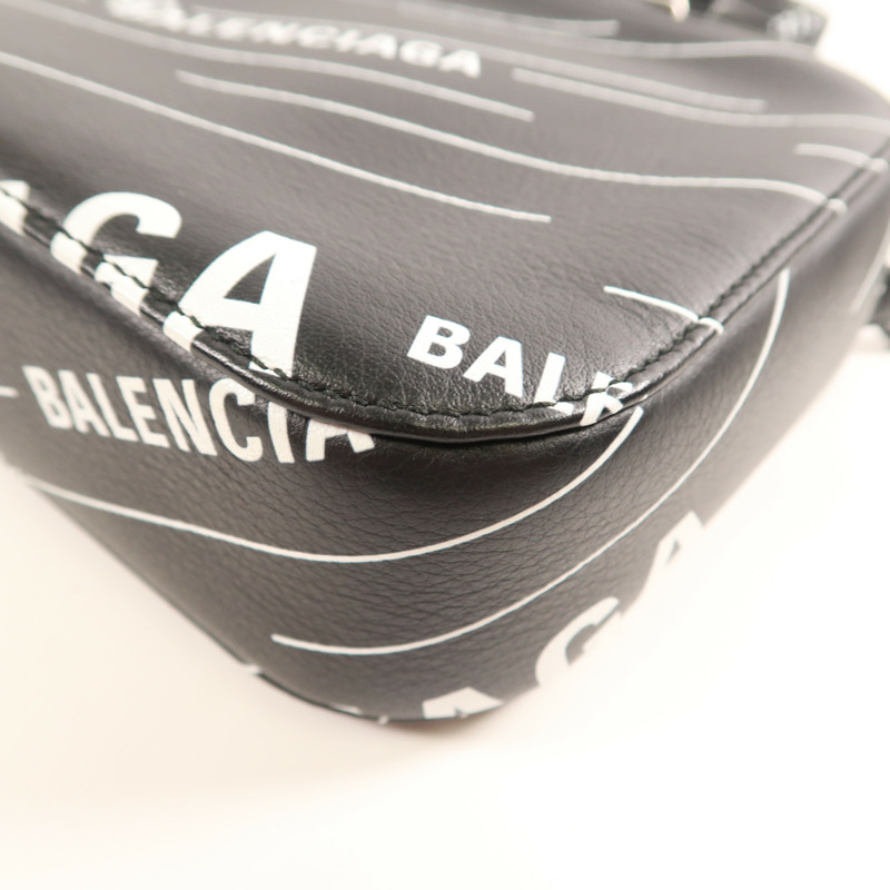 BALENCIAGA 【激減優惠】牛皮皮革Shoulder Bag銀扣肩背袋-5