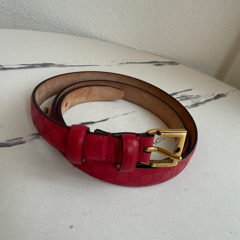 Gucci真皮皮帶 隨便賣85公分-0
