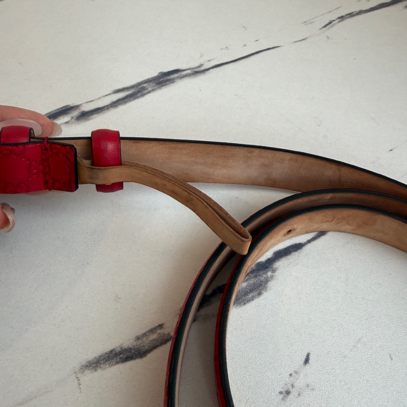 Gucci真皮皮帶 隨便賣85公分-2