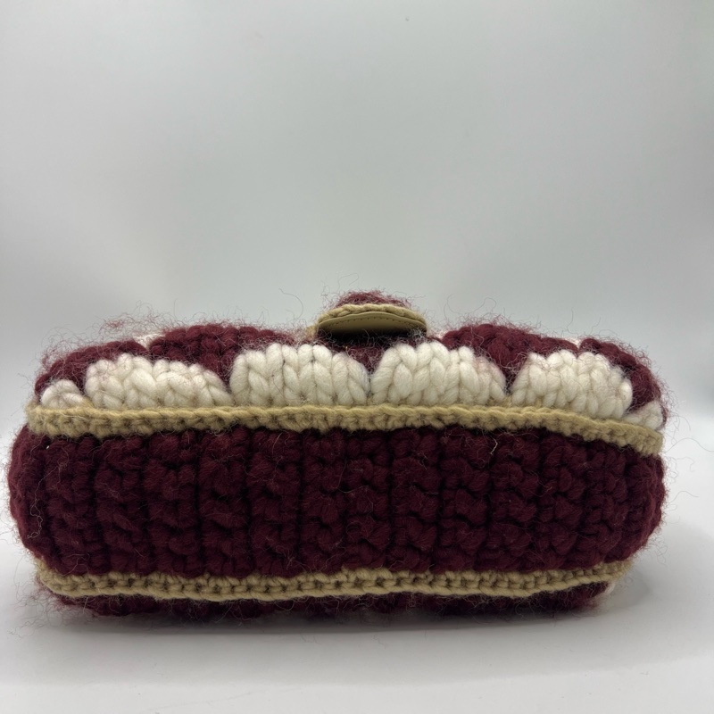 Gucci 古驰 GG Marmont 系列 金标Logo链条肩带千鸟格图案 羊毛 斜挎单肩包 小号-2