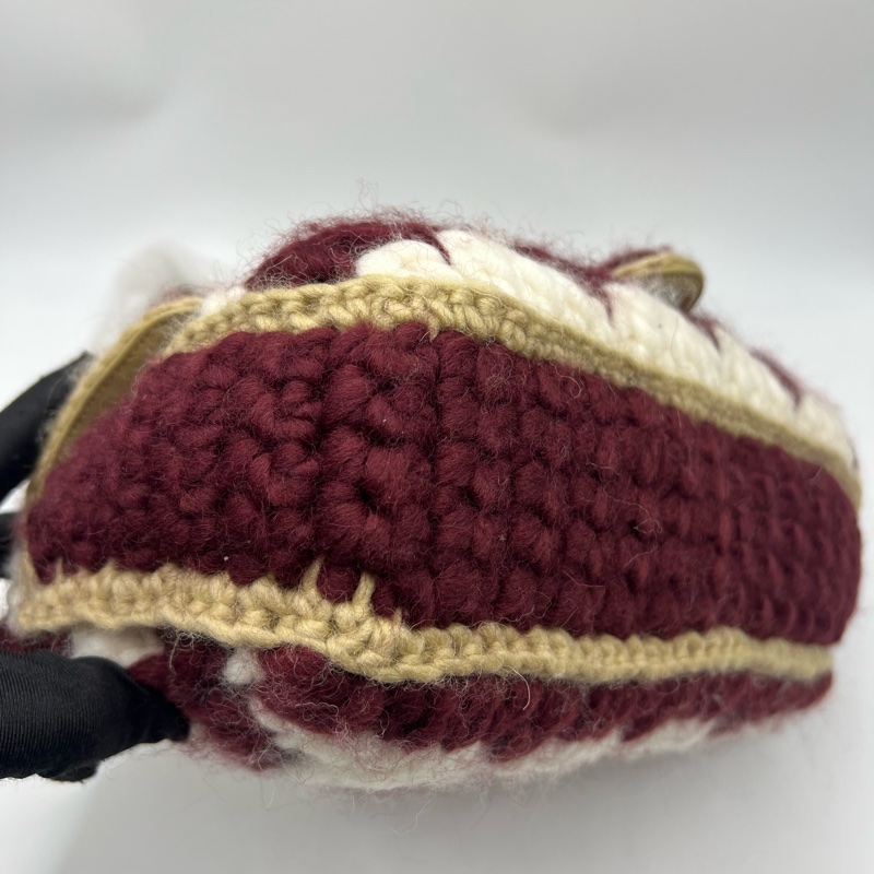 Gucci 古驰 GG Marmont 系列 金标Logo链条肩带千鸟格图案 羊毛 斜挎单肩包 小号-5