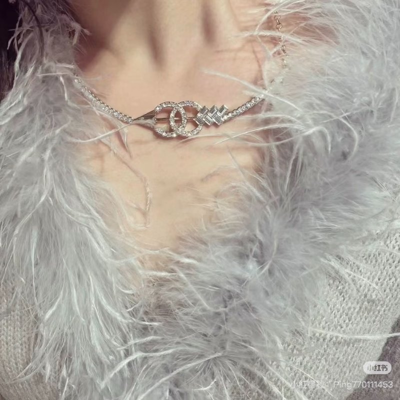 CHANEL 25C穿箭雙C項鍊-9