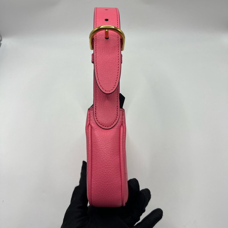 GUCCI粉色单肩包腋下包-2