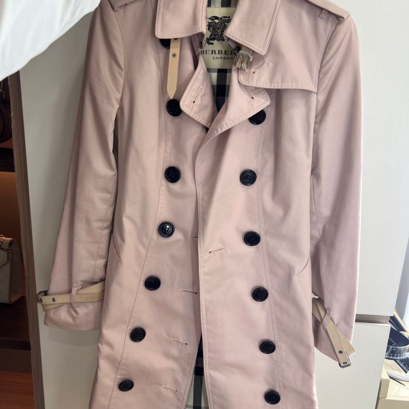 博柏利 女士中長版風衣-1