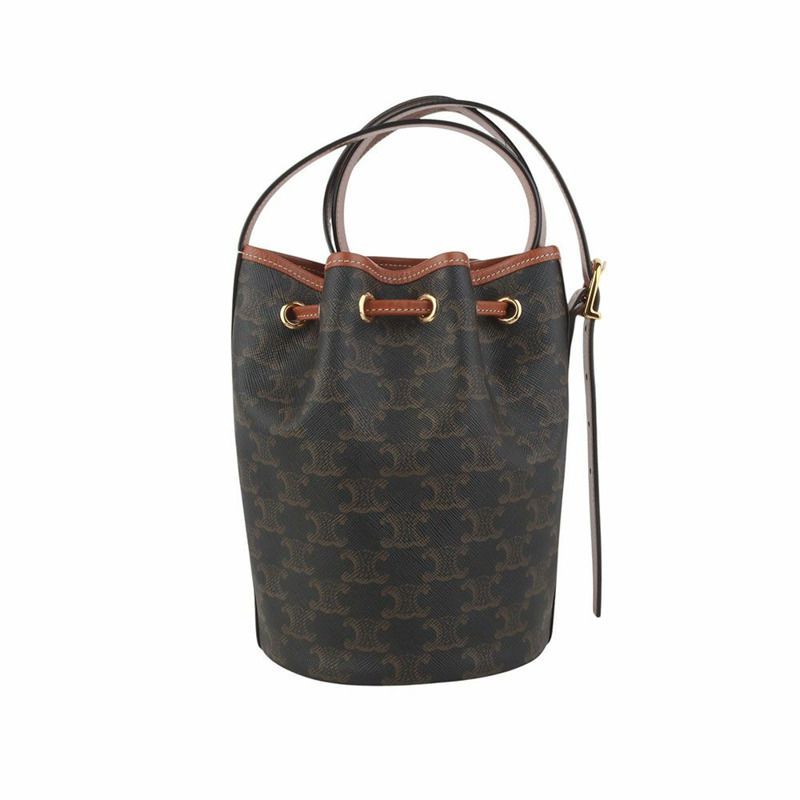 【包稅】CELINE Triomphe 抽繩水桶包 小號 191142BZJ 35725Y-2