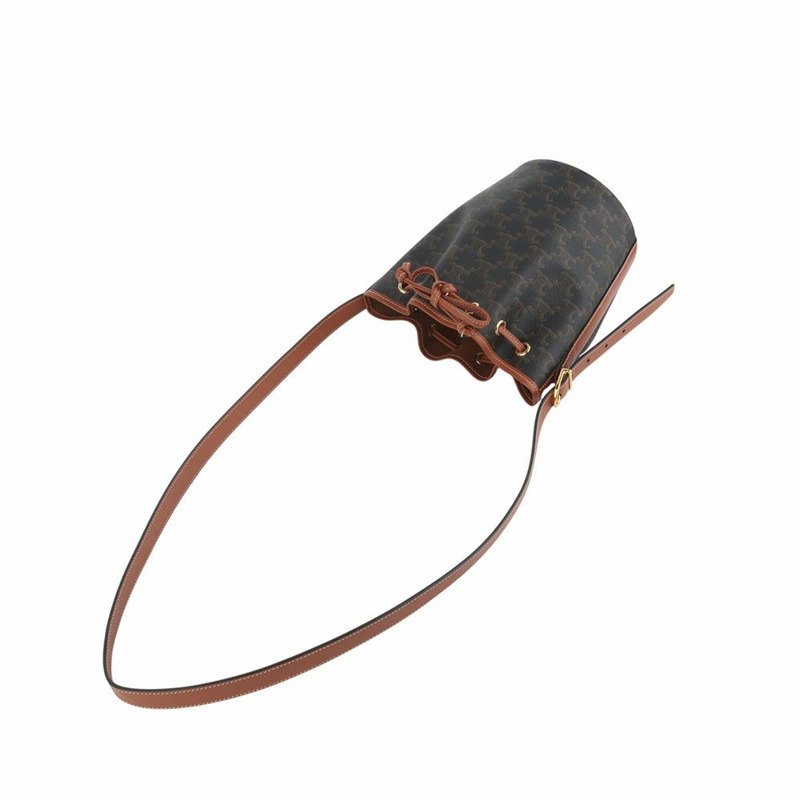 【包稅】CELINE Triomphe 抽繩水桶包 小號 191142BZJ 35725Y-3