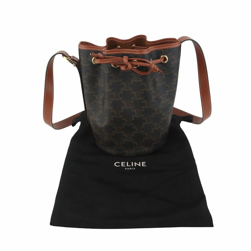 【包稅】CELINE Triomphe 抽繩水桶包 小號 191142BZJ 35725Y-7