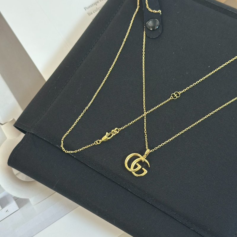 GUCCI Running GG字母18K金長項鍊-5