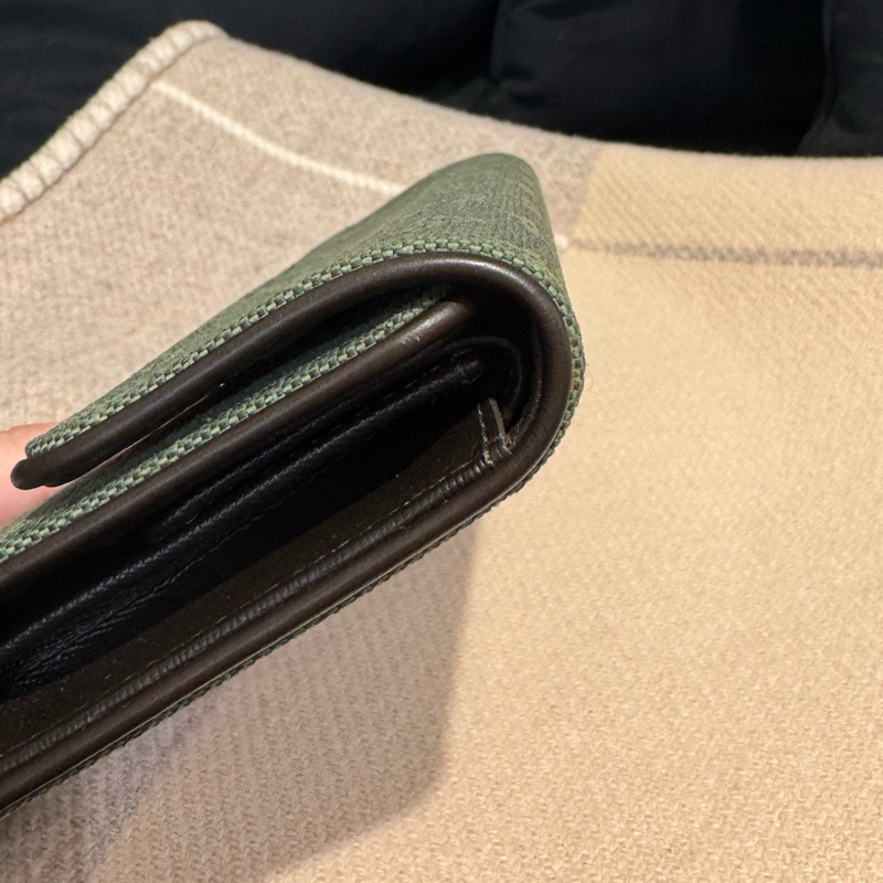 LV單寧雙釦式三折長夾  超特殊超好裝-10