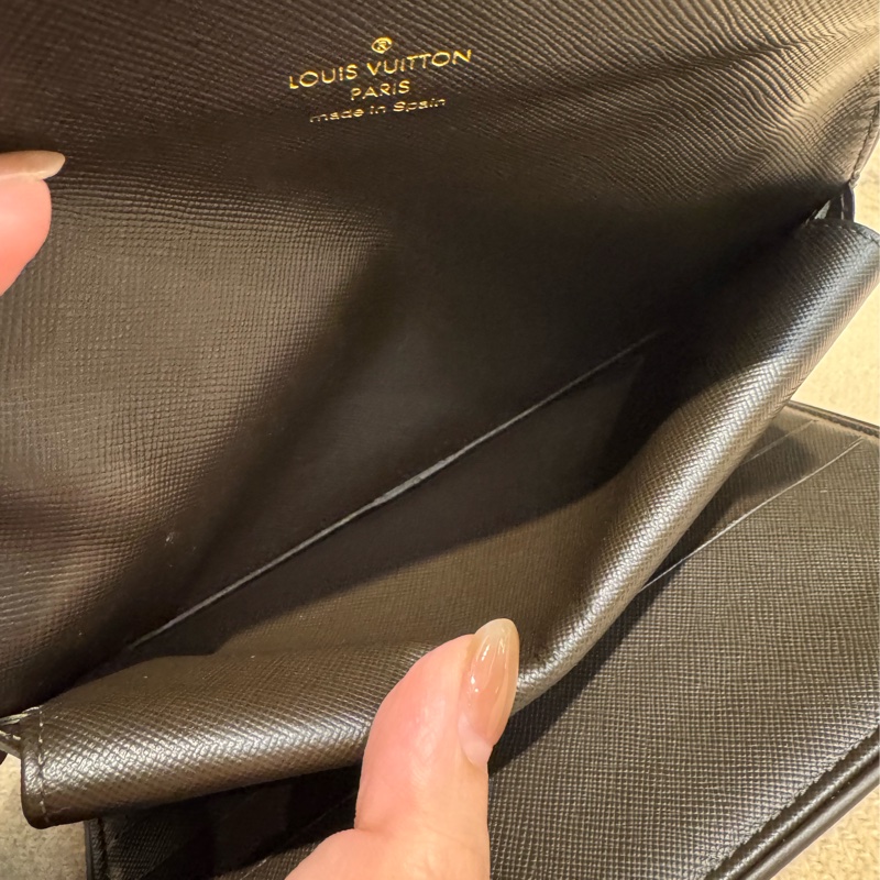 LV單寧雙釦式三折長夾  超特殊超好裝-20