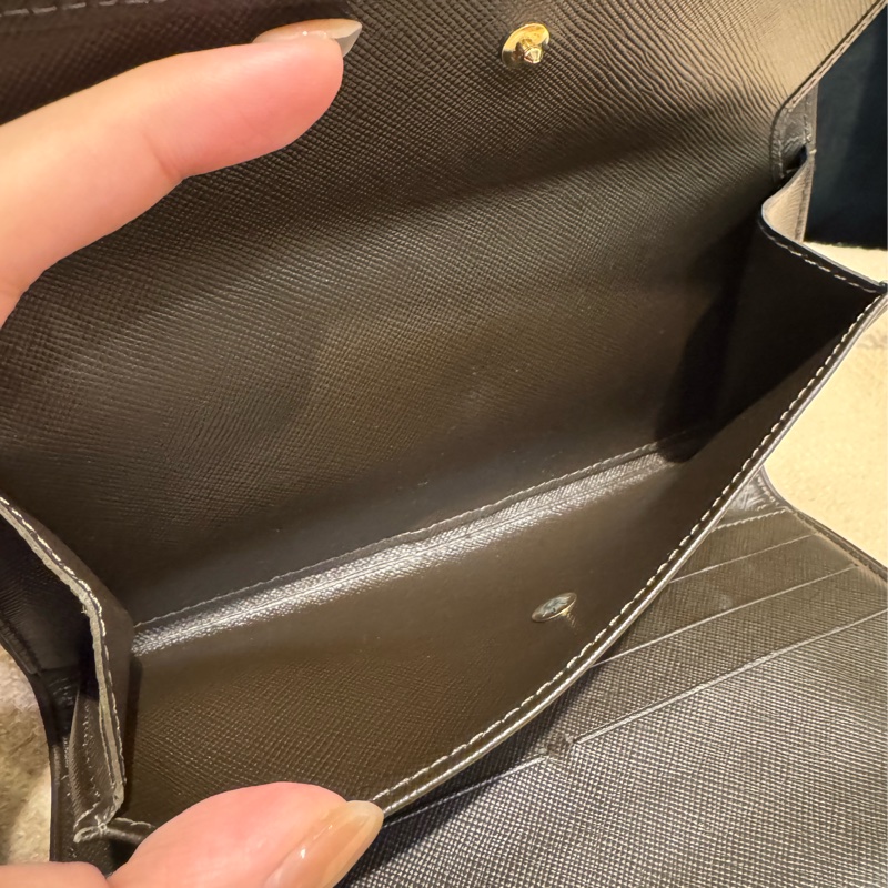 LV單寧雙釦式三折長夾  超特殊超好裝-23