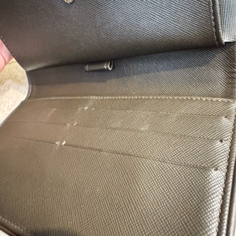 LV單寧雙釦式三折長夾  超特殊超好裝-26