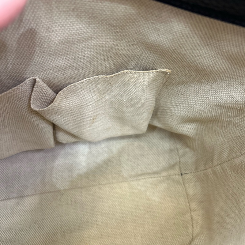 Gucci 黑粒面牛皮Soho tote流蘇手提斜背包-7