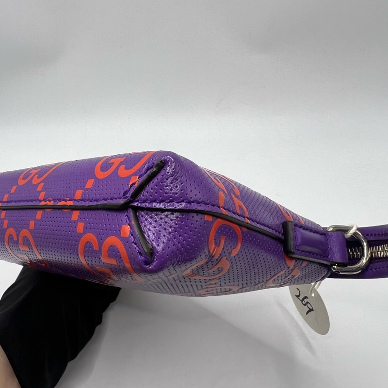 Gucci 经典字母logo手拿单肩斜挎包-5