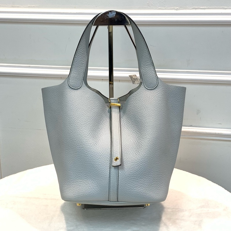 Hermes Picotin 22 聖杯藍08 🩵🤍-0