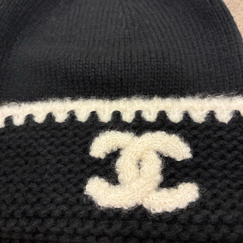 超難買爆款🔥香奈兒Chanel黑白配色冷帽 毛帽 鍾形帽🇹🇼全新-4