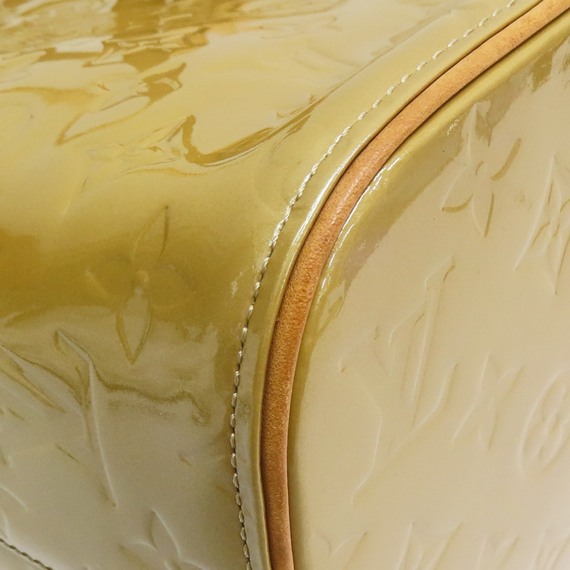 卡其色 漆皮皮革 Vernis Houston 手提包【LOUIS VUITTON LV 路易威登】 M91004-9