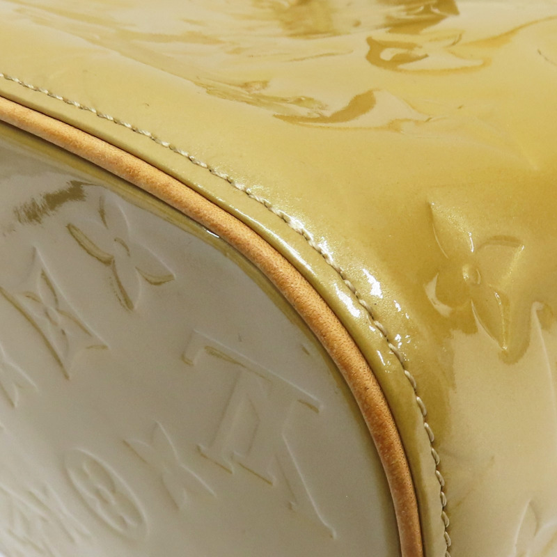 卡其色 漆皮皮革 Vernis Houston 手提包【LOUIS VUITTON LV 路易威登】 M91004-12