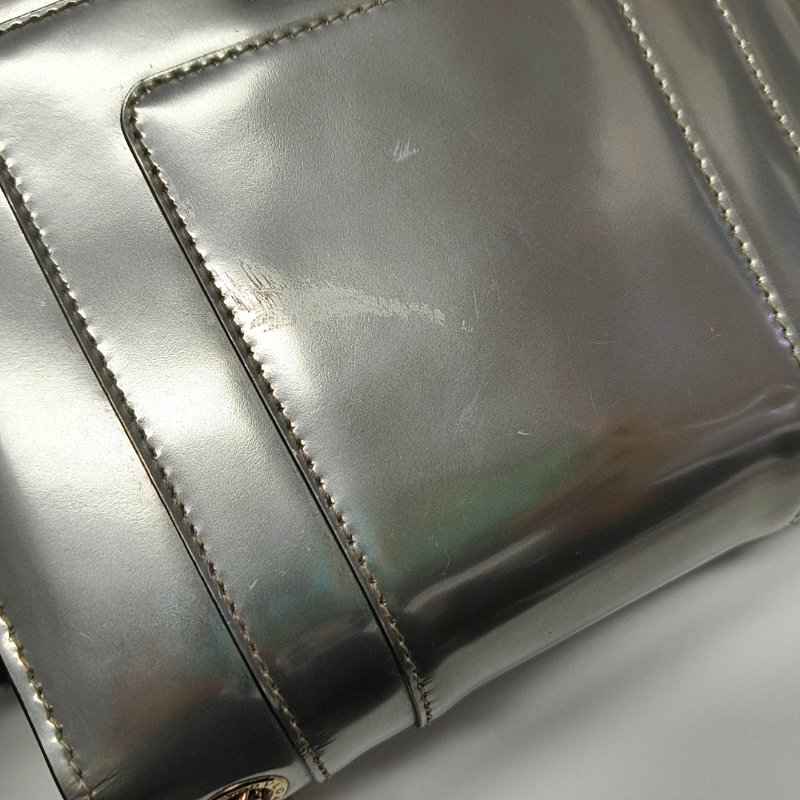 BVLGARI SERPENTI FOREVER小號銀色牛皮蛇頭絎縫蛇頭包單肩包斜挎包金色五金-11