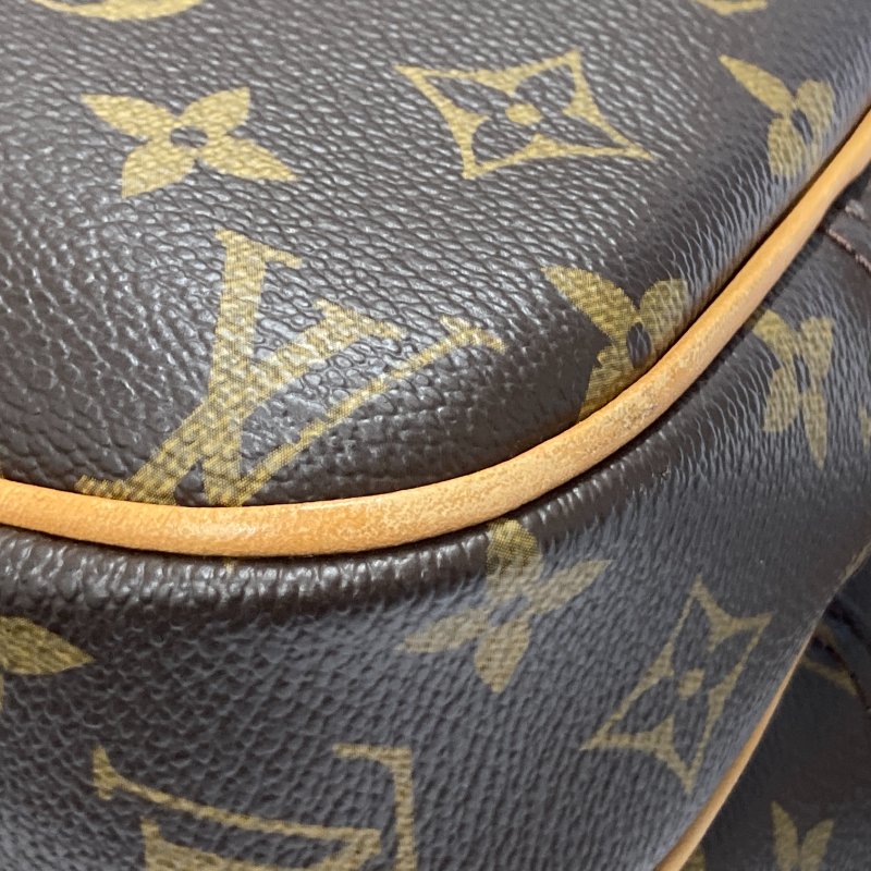 LOUIS VUITTON 路易威登 M45254 REPORTER 側背包 荖花 棕色 金釦-6