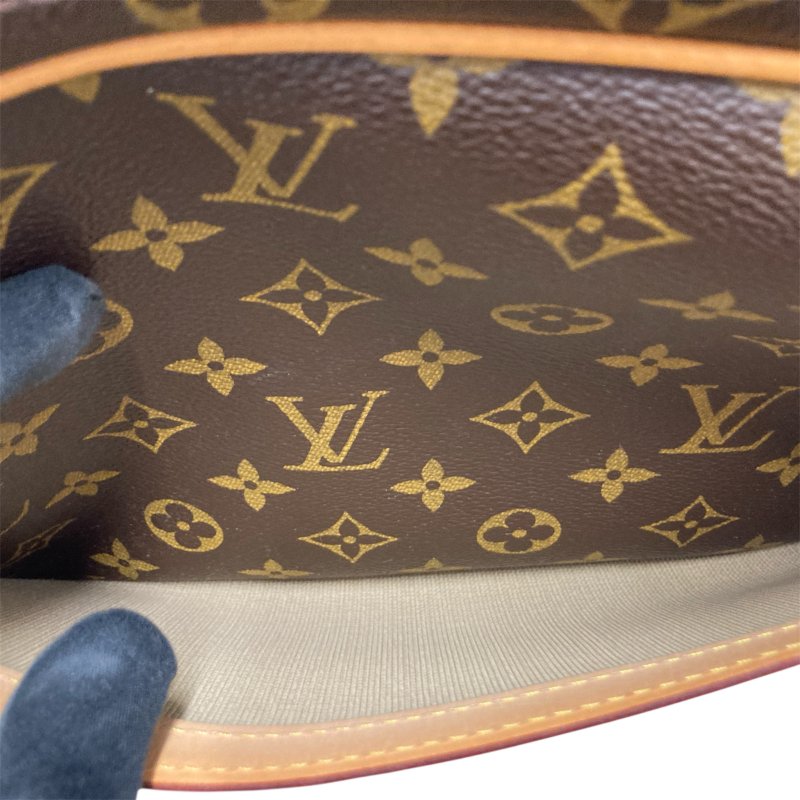 LOUIS VUITTON 路易威登 M45254 REPORTER 側背包 荖花 棕色 金釦-13