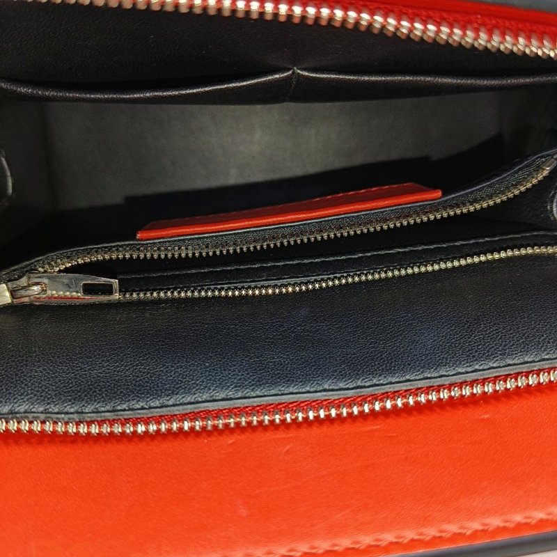 BALENCIAGALe Dix橘紅色牛皮單肩包金色銀色五金可拆卸肩帶-6