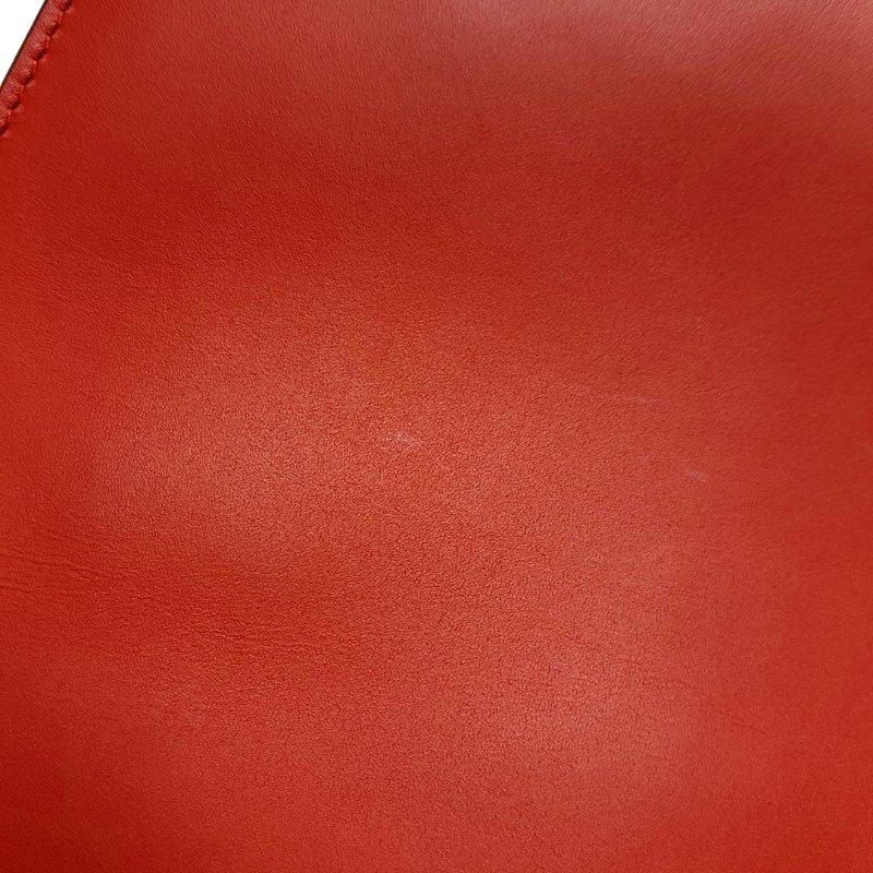 BALENCIAGALe Dix橘紅色牛皮單肩包金色銀色五金可拆卸肩帶-10