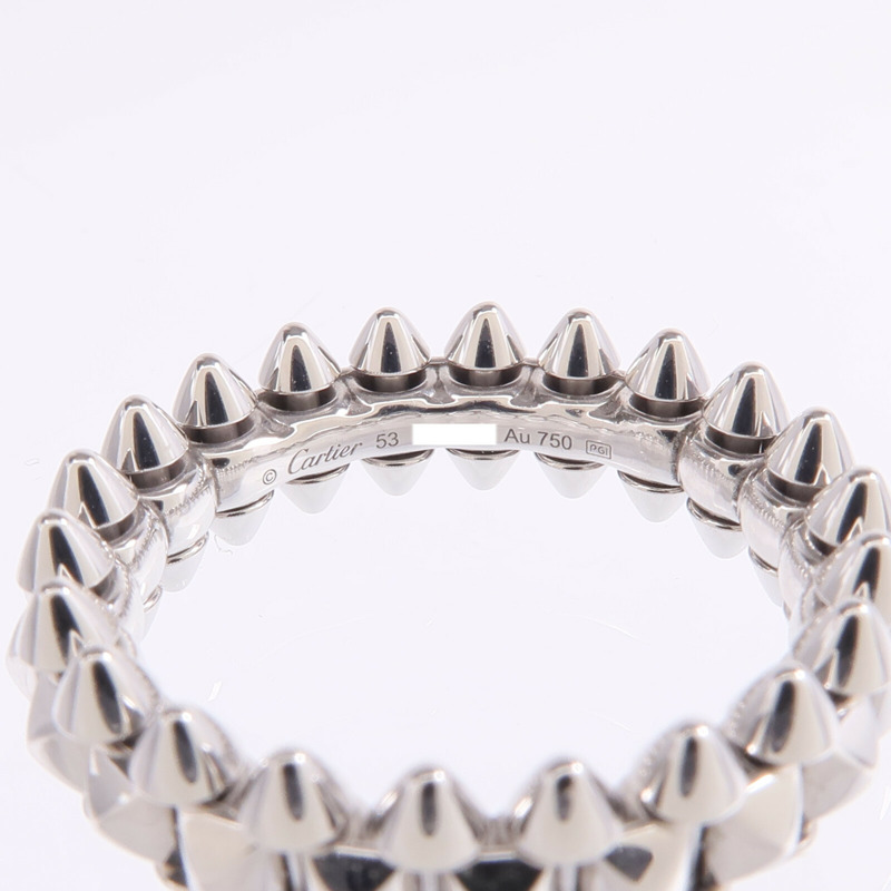 CARTIER 18K白金Clash de Cartier戒指Cartier#53/US#6.5-4