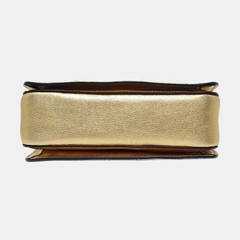 Miu Miu Madras白色牛皮單肩包金色五金可拆卸肩帶-5