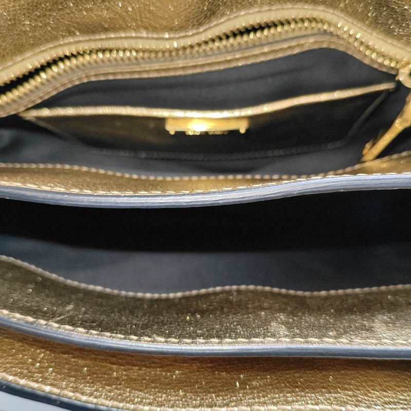 Miu Miu Madras白色牛皮單肩包金色五金可拆卸肩帶-6