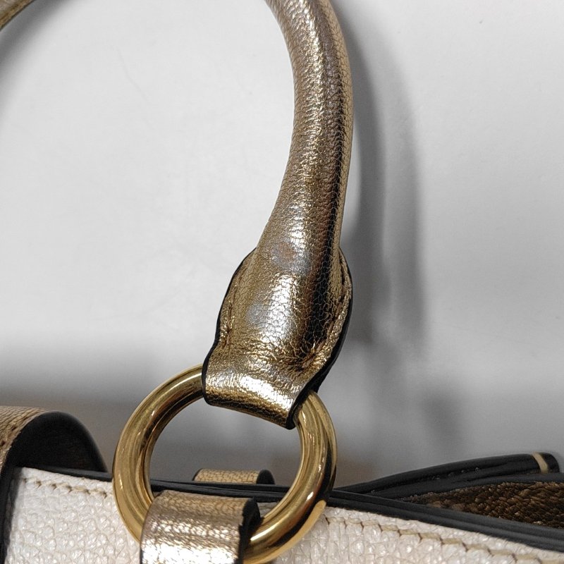 Miu Miu Madras白色牛皮單肩包金色五金可拆卸肩帶-11