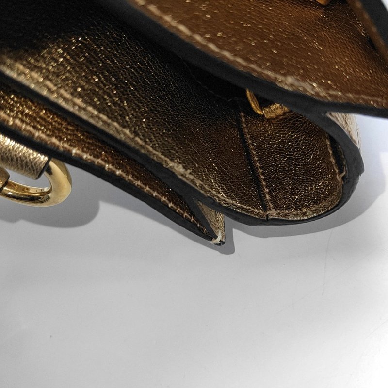 Miu Miu Madras白色牛皮單肩包金色五金可拆卸肩帶-15