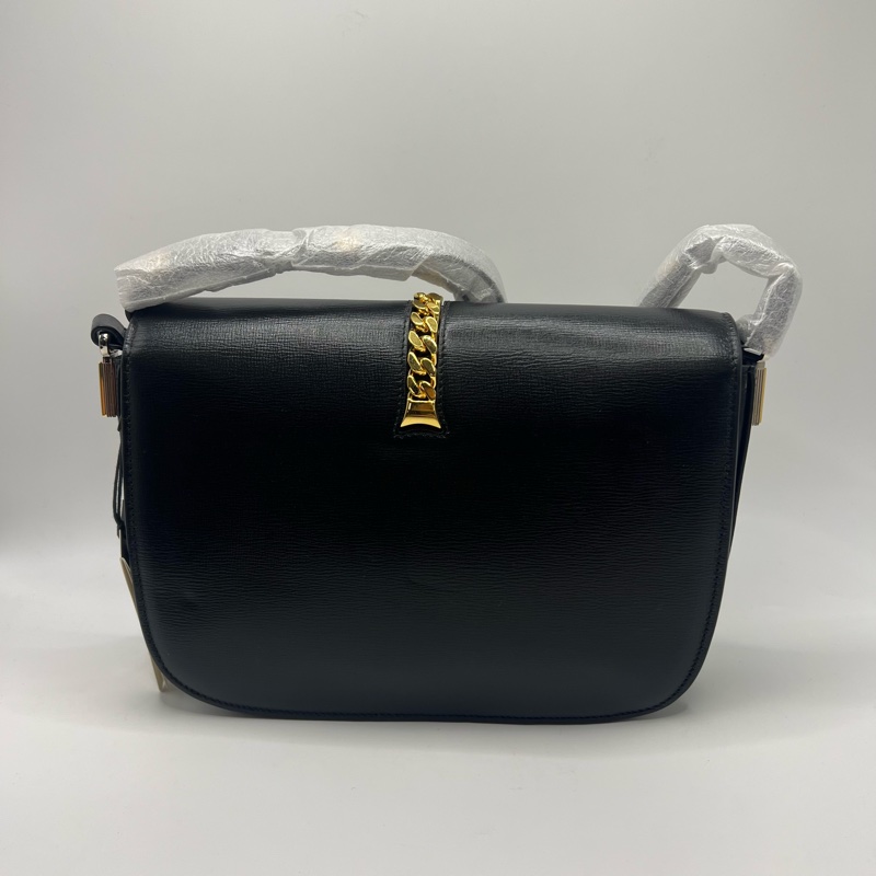 GUCCI古驰 Sylvie黑色1969 金扣 斜挎单肩包-1