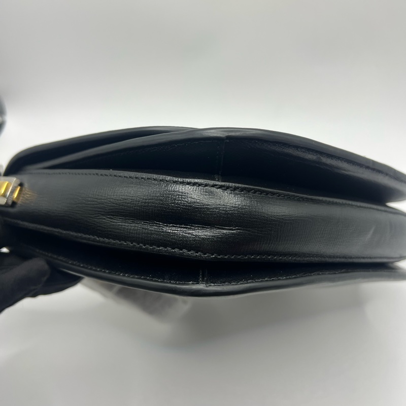 GUCCI古驰 Sylvie黑色1969 金扣 斜挎单肩包-5