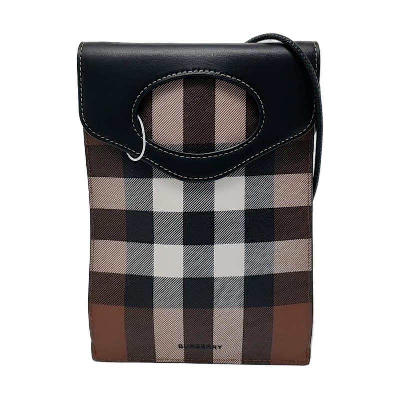 BURBERRY Robin多色塗層帆布斜挎包銀色五金-0