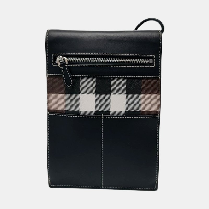 BURBERRY Robin多色塗層帆布斜挎包銀色五金-4