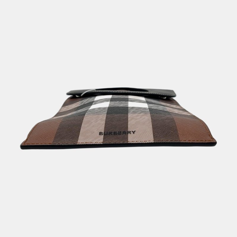 BURBERRY Robin多色塗層帆布斜挎包銀色五金-5