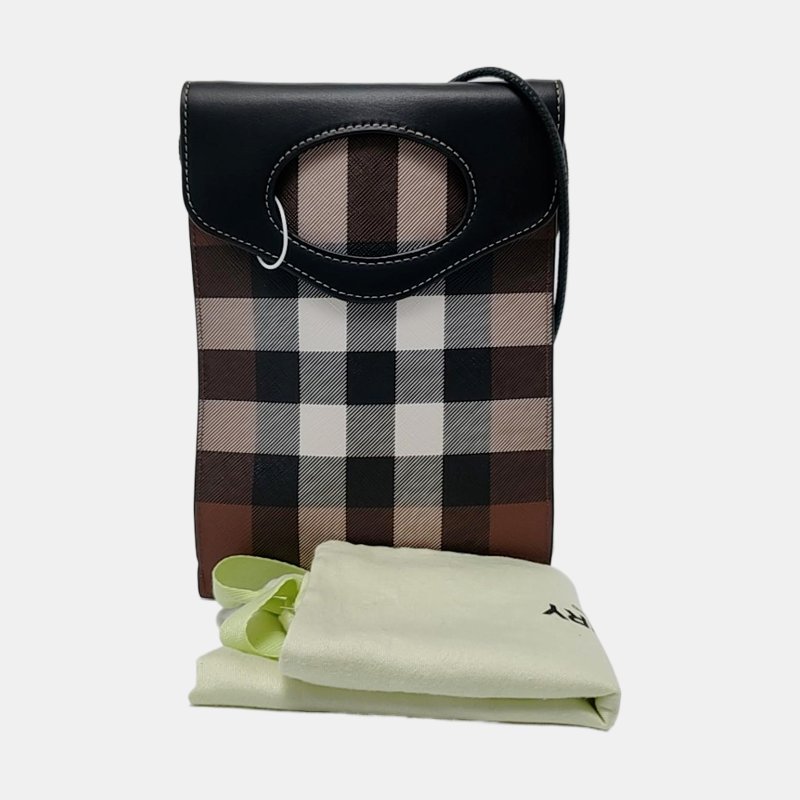 BURBERRY Robin多色塗層帆布斜挎包銀色五金-7