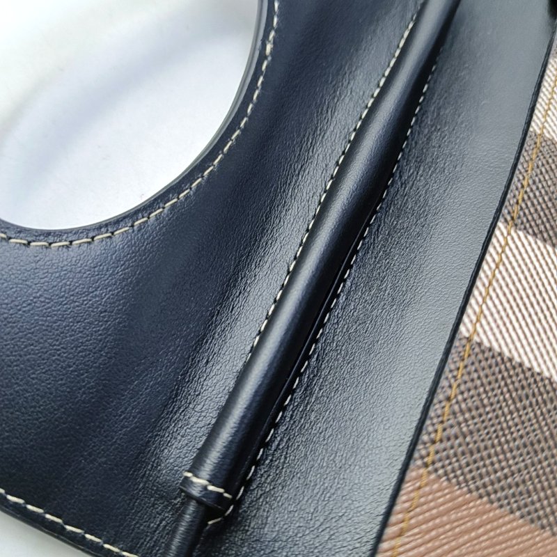 BURBERRY Robin多色塗層帆布斜挎包銀色五金-8