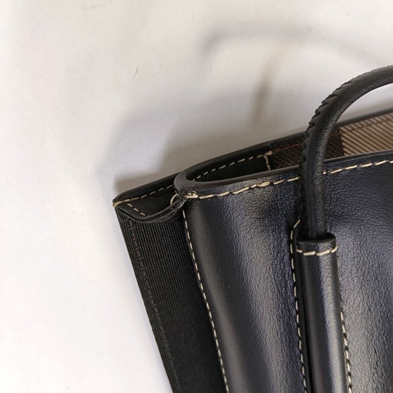 BURBERRY Robin多色塗層帆布斜挎包銀色五金-13