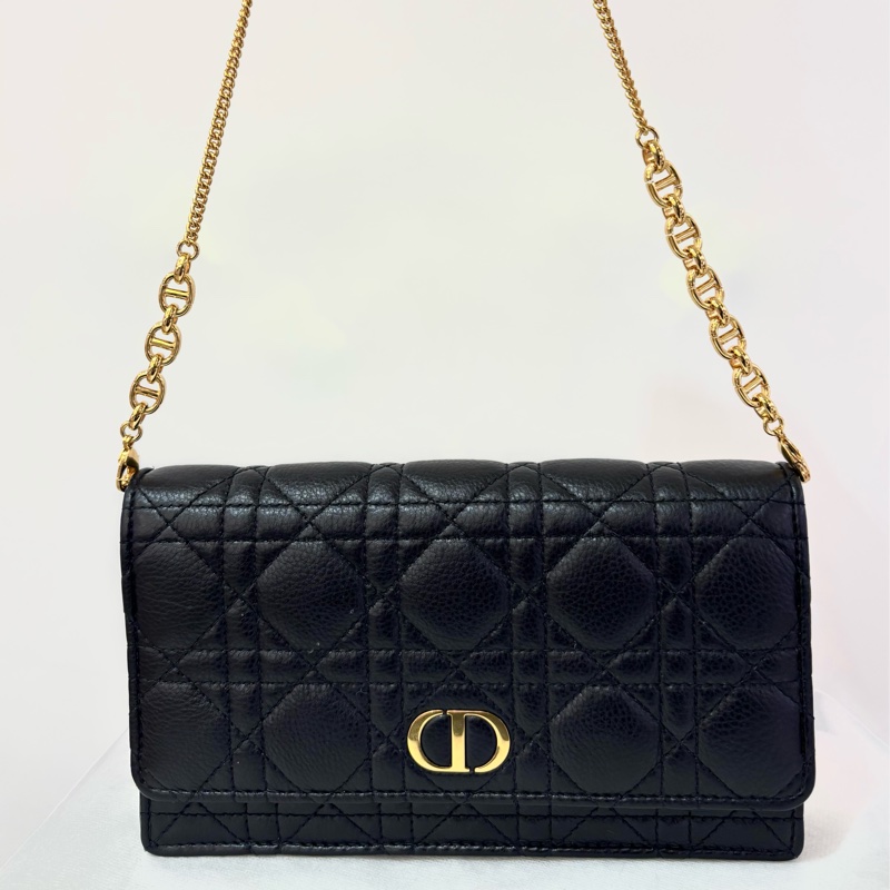 DIOR黑牛皮CARO WOC-0